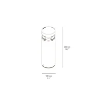 Lombardo Tok 400 round floor bollard ip66
