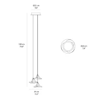 Terzani Manta Multiple suspension lamp