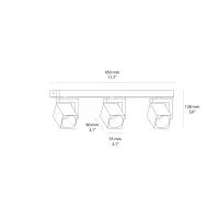 Beneito Volt Tripla faretto da soffitto GU10
