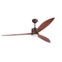 Ventilatore da soffitto led in legno con telecomando