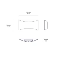 Oluce Kelly bi-emission wall lamp