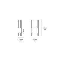 Oluce Line bi-emission wall lamp