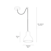 Maytoni Broni suspension lamp