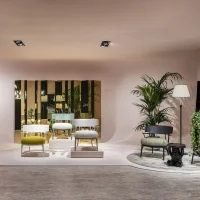 Kartell poltrona A.I. Lounge Bouclé Riccio
