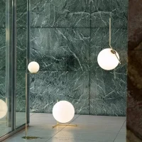 Flos IC S3 Brass suspension lamp
