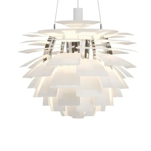 Louis Poulsen Sospensione PH Artichoke Bianco by Poul Henningsen