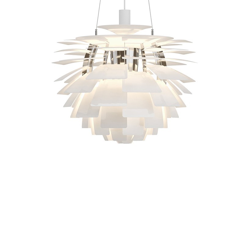 Louis Poulsen Sospensione PH Artichoke Bianco by Poul Henningsen Louis Poulsen Sospensione PH Artichoke Bianco by Poul Henningsen