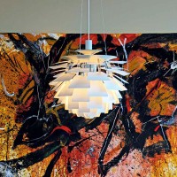 Louis Poulsen Sospensione PH Artichoke Bianco by Poul Henningsen