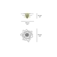 Slamp Aurora ceiling wall lamp
