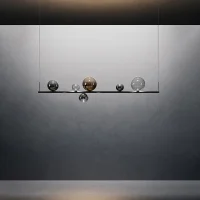 Lodes Random Stick Long suspension lamp