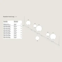 Lodes Random Stick Long suspension lamp