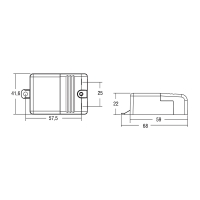 TCI Alimentatore LED BULL/U 6W 500mA In Corrente Continua