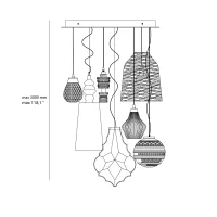Karman Cluster 70 suspension lamp