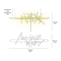 Slamp La Traviata suspension lamp