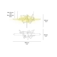 Slamp La Traviata suspension lamp