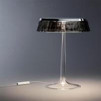 Flos Bon Jour LED Lampada da Tavolo Top Bianco Corona Fumè