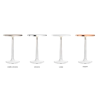 Flos Bon Jour LED Table Lamp Top Chrome Transparent Crown