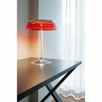 Flos Bon Jour LED Table Lamp White Top Amber Crown