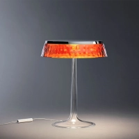Flos Bon Jour LED Table Lamp White Top Amber Crown