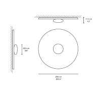 Vibia TOP 1170 wall or ceiling lamp