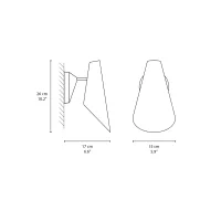 Vibia I.Cono 0721 lampada da parete