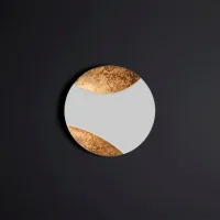 Cattaneo Lunatica Oro lampada bi-emissione da parete