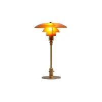 Louis Poulsen PH 2/1 Limited Edition Table Lamp in Amber Coloured Glass 2020