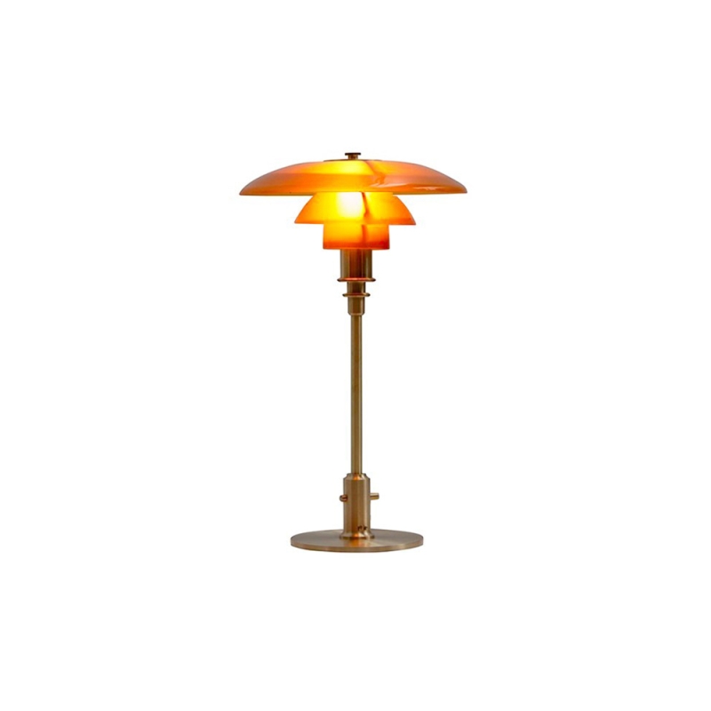 Louis Poulsen PH 2/1 Limited Edition Table Lamp in Amber Coloured Glass 2020