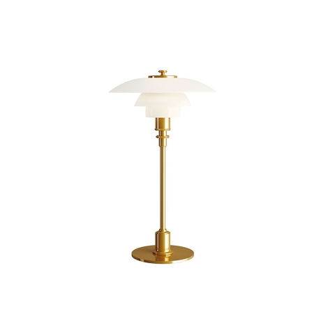 Louis Poulsen PH 2/1 Lampada da Tavolo in Vetro Bianco