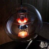 Verpan VP Globe Coloured Lampada da Sospensione By Verner Panton