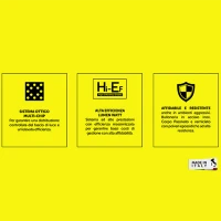 Kit Bandiera Italiana 3 Proiettori Fari LED Luce Rossa Bianca