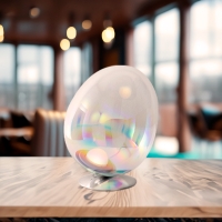 Artemide Stellar Nebula LED Table Lamp in Iridescent Glass