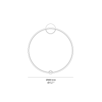 Maytoni Halo Circle lampada da parete
