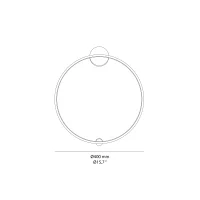 Maytoni Halo Circle lampada da parete