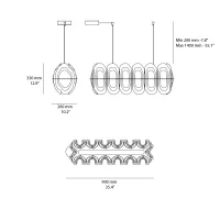 Slamp Fiordlys Linear suspension lamp