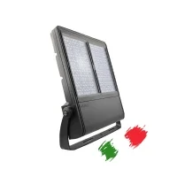 Kit Italian Flag 3 led projectors red white green light IP66