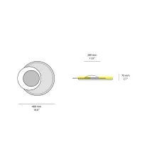 Cattaneo Cleo Gold wall and ceiling lamp