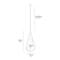 Pholc Pearls suspension lamp