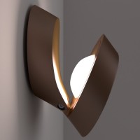 Lodes Pin Up LED Applique Lampada da Parete o Soffitto Bronzo
