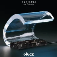 Oluce Acrilica 281 Limited Edition Table Lamp in Marble