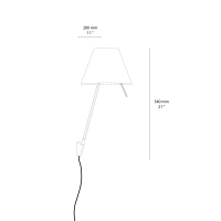 Luceplan Corpo per lampada da parete Costanzina