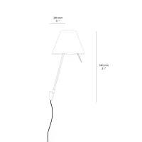 Luceplan Corpo per lampada da parete Costanzina