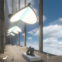 Flos Almendra S3 Y Short suspension lamp