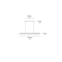 DCW Org Horizontal lampada a sospensione