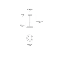 Lumen Center Zero lampada a sospensione