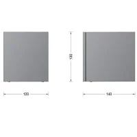 BEGA Applique Led Compatta Con Schermatura Emissione Luce