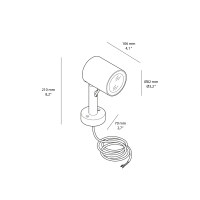 Lombardo Ago Plus Wall outdoor led spotlight