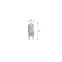 Lampadina Alogena G9 3000K 230V