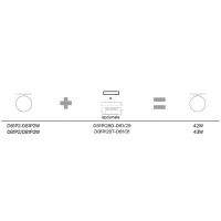 Luceplan Ceiling rose for Compendium Plate lamp