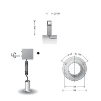 BEGA Multiple Emission Bollard Garden Luminaire LED 4.4W 265lm